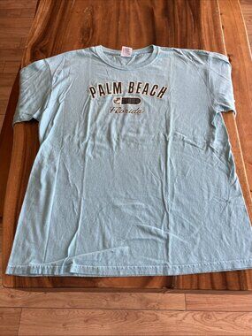 Vintage Perrin T-Shirt Size Large Palm Beach Florida 100% Cotton